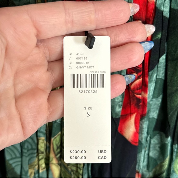 Siddhartha Bansal Off the shoulder floral dress NWT size Small - Picture 8 of 10